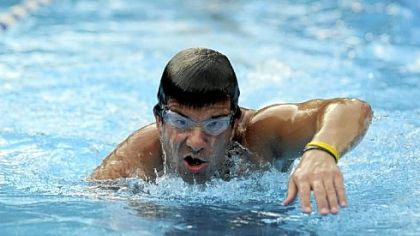 Darren Miller of Delmont goes through a swim routine at the Murrysville Swimming Club last year.