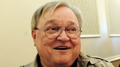 Carl Constantine Kosak, who writes under the pseudonym K.C. Constantine,  at the 16th annual Festival of Mystery in Oakmont.