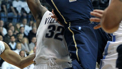 Pitt's Brad Wanamaker puts up a shot during Saturday's game against Villanova at The Pavilion in Villanova, Pa.