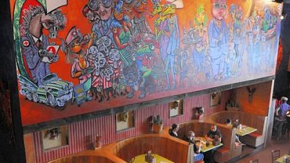 At Mad Mex in Shadyside, Pittsburgher Rick Bach's wild mural creates a lively ambience.