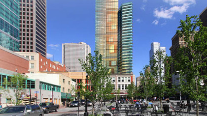 The view of the Tower at PNC Plaza from Market Square.