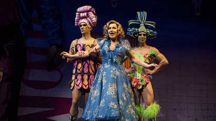 Will Swenson, Tony Sheldon and Nick Adams star in "Priscilla, Queen of the Desert," which has similarities to "Mamma Mia!" but in drag.