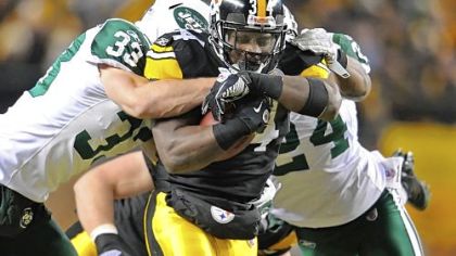 Rashard Mendenhall gashed the Jets for 121 rushing yards and a score.