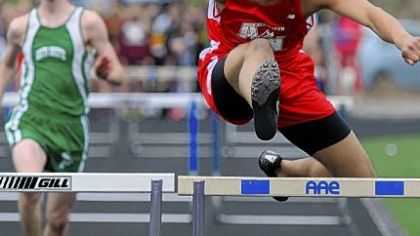 Pat Parra of the Avonworth/Northgate high school track team won the 300-meter intermediate hurdles at the Warrior Classic this past Saturday at Central Valley High School.
