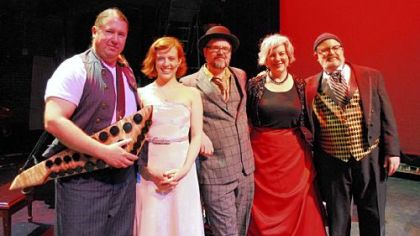 Squonk performers Kevin Kornicki, Autumn Ayers, David Wallace, Jackie Dempsey and Steve O'Hearn.