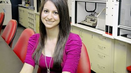Robert Morris University senior Molly Pawlikowski, a nuclear medicine technology student, hopes to attend graduate school to become a physician assistant.