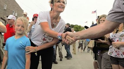 Although she has not announced any intention of running for president, former Alaska Gov. Sarah Palin paid a visit to the Iowa State Fair on Friday in Des Moines.