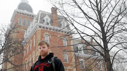 Washington & Jefferson College sophomore Billy Riley, 20, is a philosophy major, a religious studies minor and plans to add psychology as a second major.
