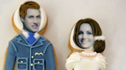 Prince William and Kate Middleton cookies.