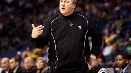 West Virginia coach Bob Huggins has a career record of 8-1 against Kentucky coach John Calipari.