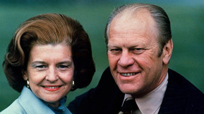 A July 1975 photo of President Gerald Ford and his wife Betty Ford.