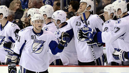 Forward Steven Stamkos leads the Lightning with 56 points this season.