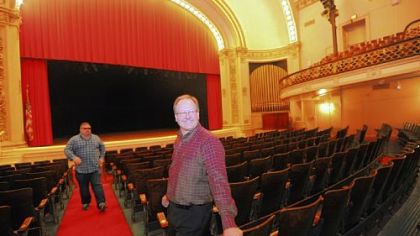 Brian Drusky, left, and Dan Lloyd are the driving forces behind the revitalization of the Carnegie Library of Homestead, once an antiquated white elephant, now at the center of a newly reinvigorated community.