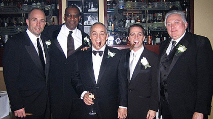 From left: Jack Mascaro Jr., Anthony Bridge, Jack Mascaro, Michael Mascaro and aviary executive director Patrick Mangus.