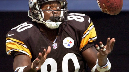 Wide receiver Plaxico Burress spent five seasons with the Steelers.