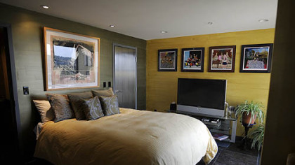 The guest bedroom.