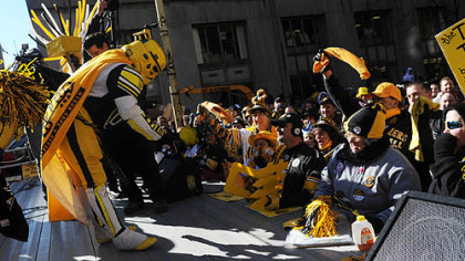 The Steel City Storm Trooper takes a bow after being named "best costume."