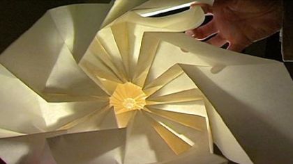 From the documentary "Between the Folds," paper sculpture by Chris K. Palmer.