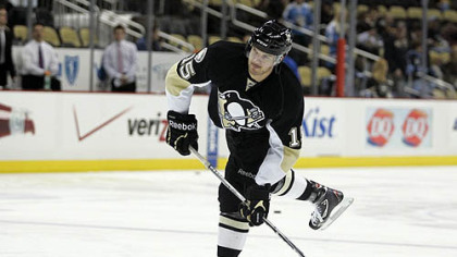 Penguins forward Dustin Jeffrey has seven points in 13 games this season.