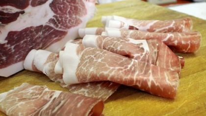 A new prosciutto at Parma Sausage is produced from humanely raised Berkshire hogs.
