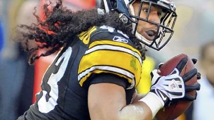 Troy Polamalu strips the ball from Ravens QB Joe Flacco, setting up the go-ahead TD late in a 13-10 victory Dec. 5 -- a win that ultimately decided the division.