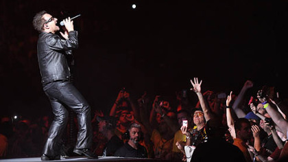 Bono performs "Mysterious Ways" during U2's 360 World Tour at Heinz Field.