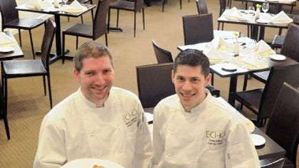 Echo's executive chef Brian Hammond, left, and chef de cuisine Chris O'Brien.