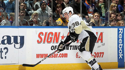 Penguins forward Nick Johnson is dealing with an upper-body injury.