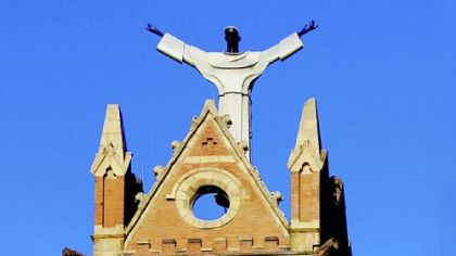 The statue of St. Benedict the Moor was designed to welcome visitors to the Hill District.  The statue at the Catholic parish, at Centre Avenue and Crawford Street, irritated Wilson because its back is to the Hill District.