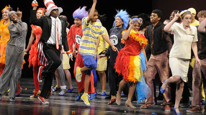 Pittsburgh Schenley students perform "Seussical,"  which won the best musical budget level one at the Gene Kelly Awards for Excellence in High School Musical Theater.