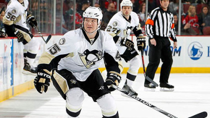 Penguins forward Arron Asham has scored 10 points this season.