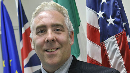 To Irishman Robert Tierney, the Fourth of July is a day to "return the favor."