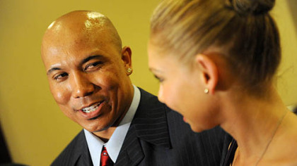 Hines Ward and "Dancing with the Stars" partner Kym Johnson, at the Art Rooney Awards April 7, continued to practice while in Pittsburgh.