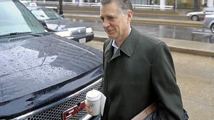 Steelers President Art Rooney II  arrives at the Washington offices of the Federal Mediation and Conciliation Service for contract negotiations with the NFL Players Association on March 10.