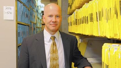 Eric Feder, the second in command at the Allegheny County Department of Court Records. The county is working to make wills and probate records available online. Some wills and probate lawyers oppose the plan because they say it will make it easier for criminals to obtain sensitive information about other people from the comfort of their own homes.