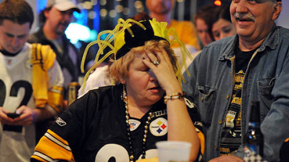 It's headache time for June Hough Repic when the Steelers lose the game.