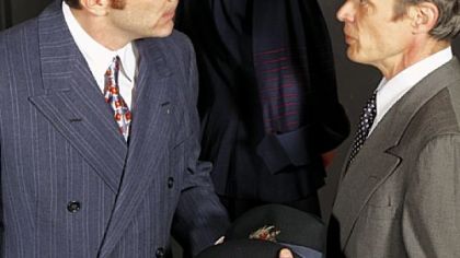 Tony Bingham, left, and Gayle Pazerski star in Quantum Theatre's world premiere of "The End of the Affair," supported by James FitzGerald in several roles. The play is adapted from the novel by Graham Greene.