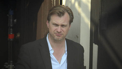Early morning scenes and coffee for Christopher Nolan, director of the lastest Batman movie The Dark Knight Rises, who who waits to film on 41st Street in Lawrenceville.
