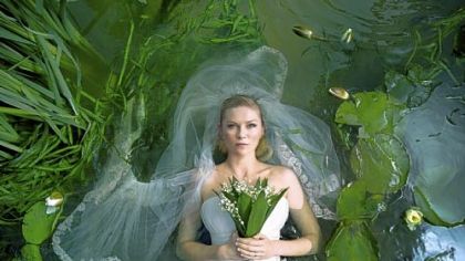 Kirsten Dunst gives a stunning performance in "Melancholia."