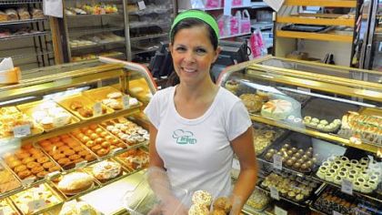 Annette Mich of Prantl's bakery, which is doing its first offer this week.