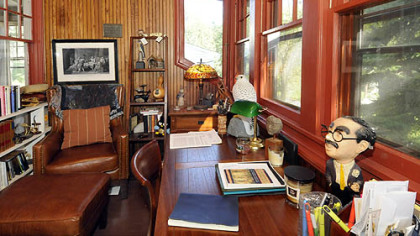 The office that is off of the master bedroom.