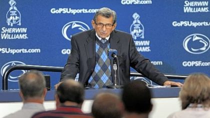 Joe Paterno backed Pitt's move to the Atlantic Coast Conference at his weekly news conference.