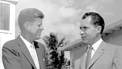 Thirteen years after their debate at the  Penn-McKee Hotel in McKeesport, John F. Kennedy was president-elect, having defeated Richard M. Nixon in a close race for the nation's highest office in 1960. (This AP image is from November of that year.)