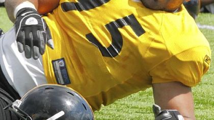 Rookie defensive end Cameron Heyward has turned heads early this season.