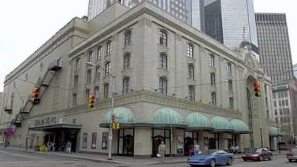 Heinz Hall, corner of Penn Avenue and Sixth Street, in 2002.