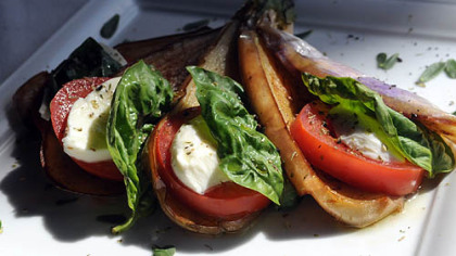 Eggplant caprese.