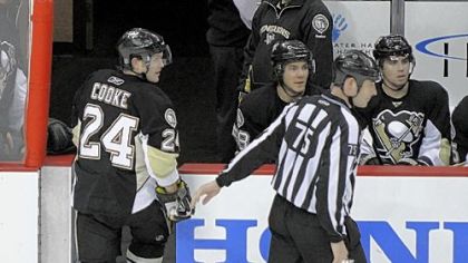 In other years, this was a common occurrence for Matt Cooke. This season, "I've been able to avoid the dangerous plays, and that's what I set out to do when I started the season."