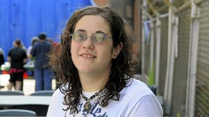 Art Institute of Pittsburgh student Carly Gardenier, 19, of Parish, N.Y.