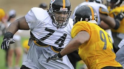 Steelers tackle Willie Colon.