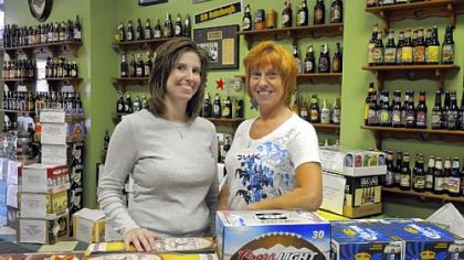 Jaime Hively and her mother Diana Bellisario own and operate Mellinger's Beer Distributor in Oakland.